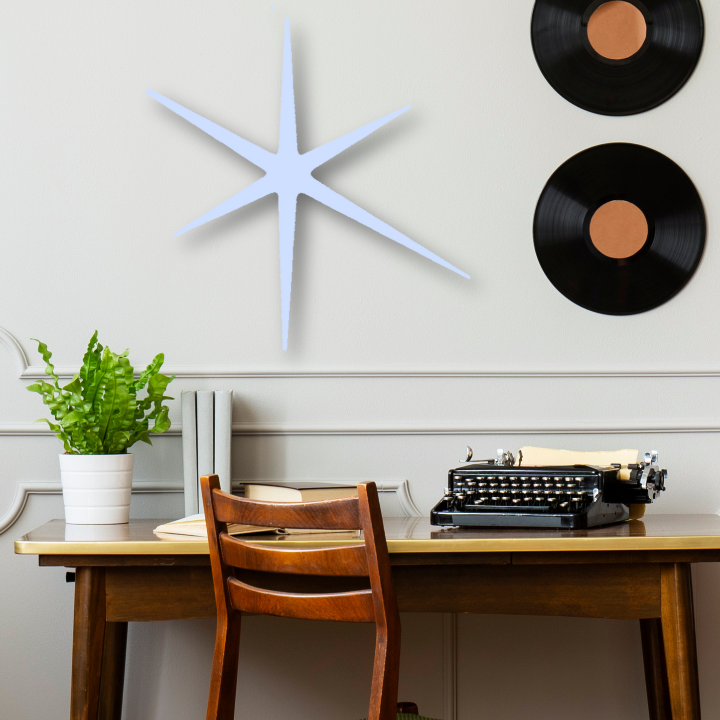 Mid Century Modern Starburst Decor Metal Wall Art