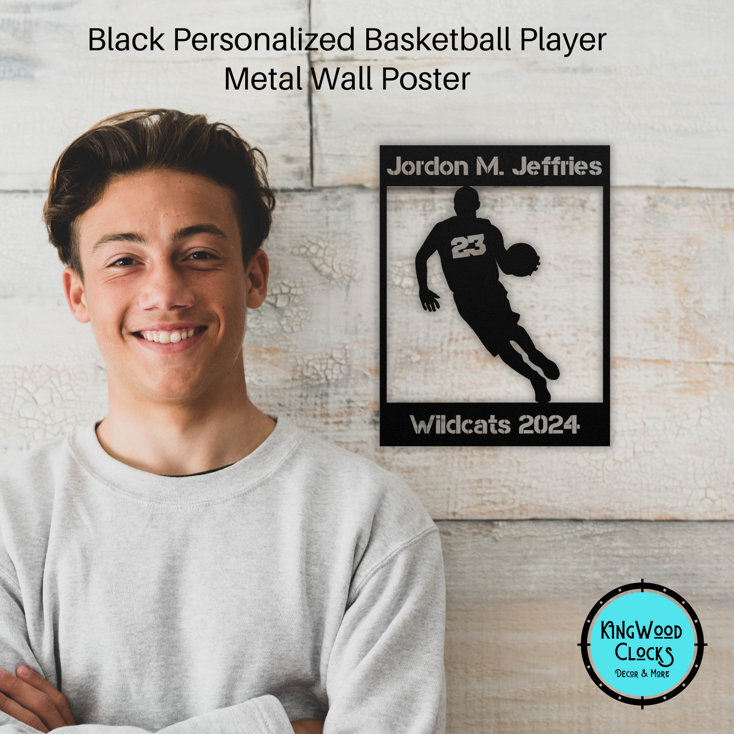 Personalized Basketball Metal Wall Art Poster, Drivetime