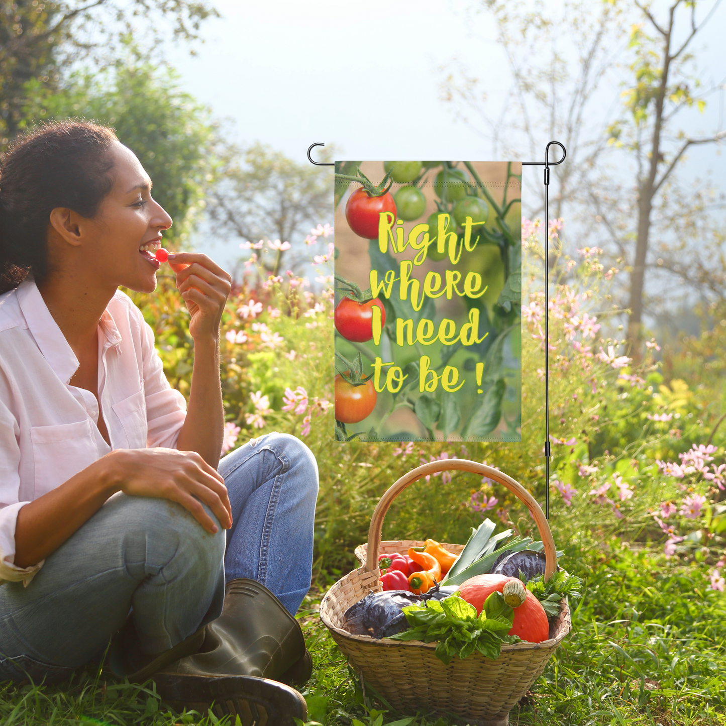 Where I Need To Be Garden Flag, 6 Styles