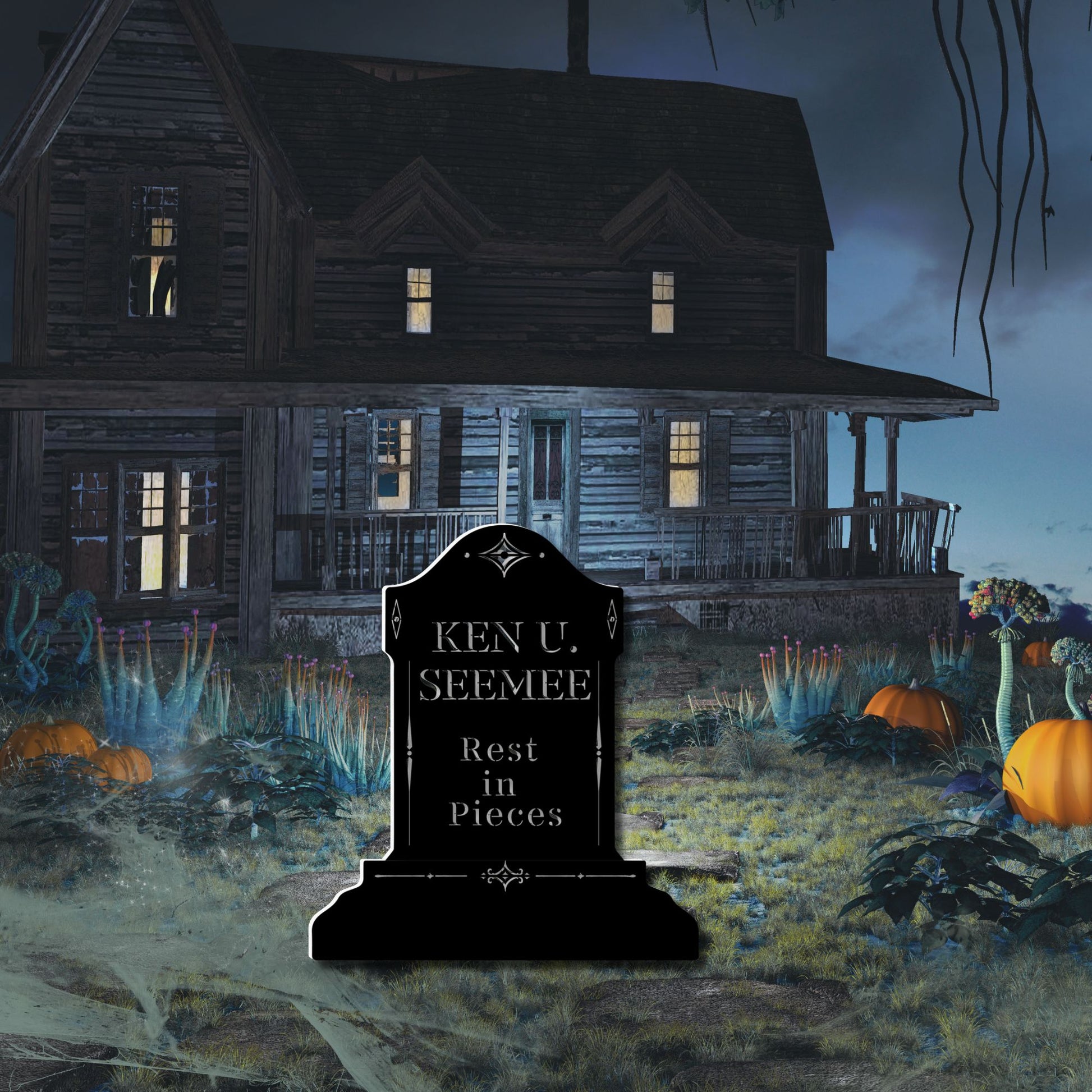 Personalized Gravestone Metal Art, Funny 40th Birthday Decorations, Custom Cemetery Graveyard Tombstone Gift for Him, Gothic Halloween Decor
