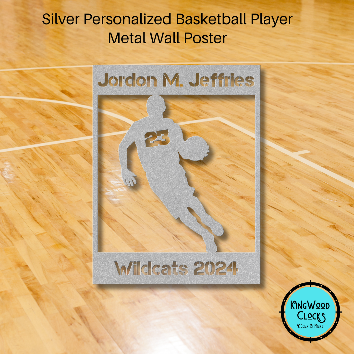 Personalized Basketball Metal Wall Art Poster, Drivetime