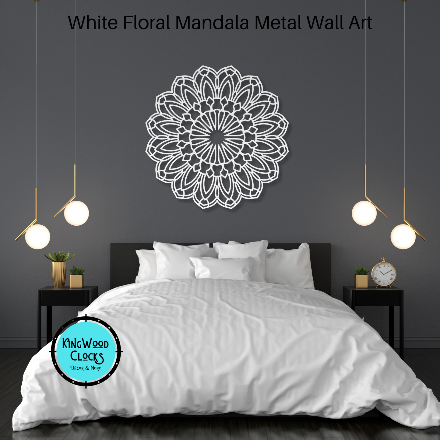 Floral Mandala Metal Wall Art, Large Living Room Wall Art, Bohemian Flower Wall Hanging Decor, Housewarming Gift Idea, Yoga Meditation Space