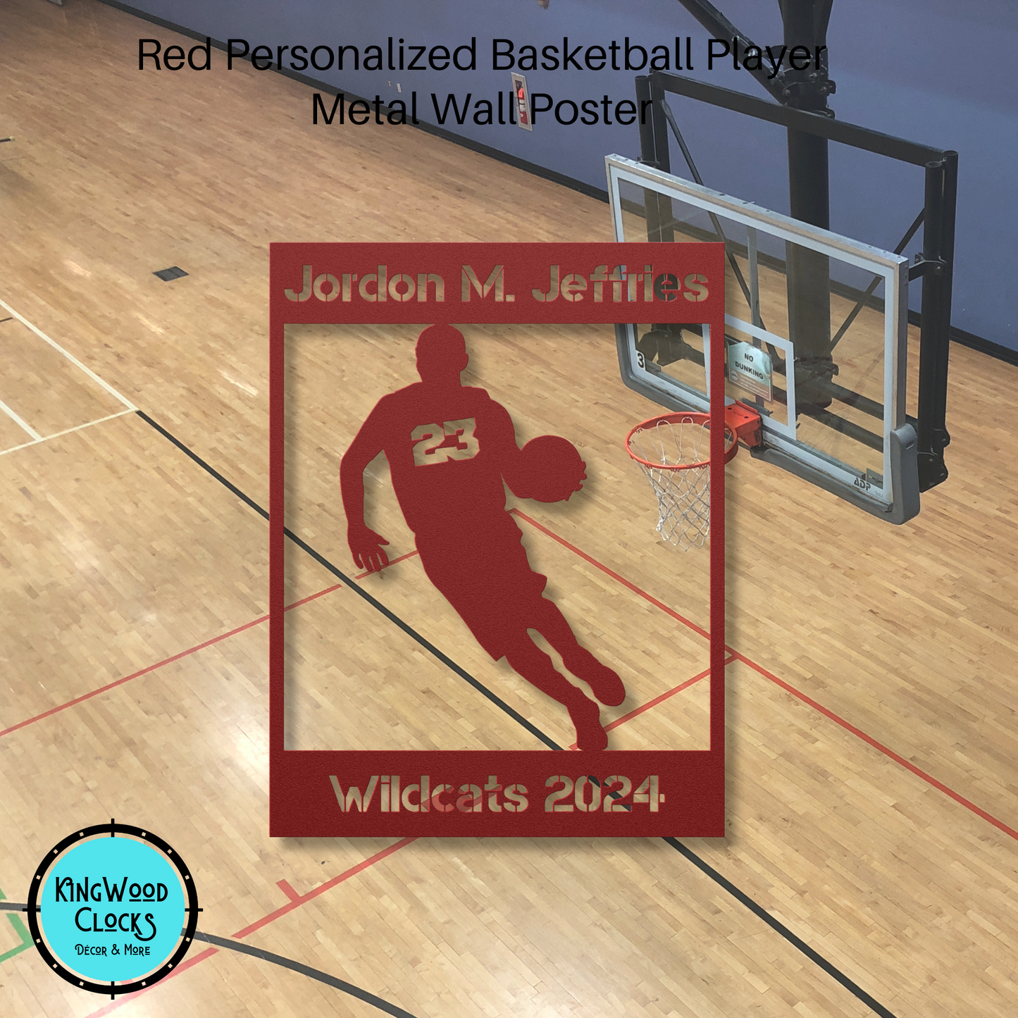 Personalized Basketball Metal Wall Art Poster, Drivetime