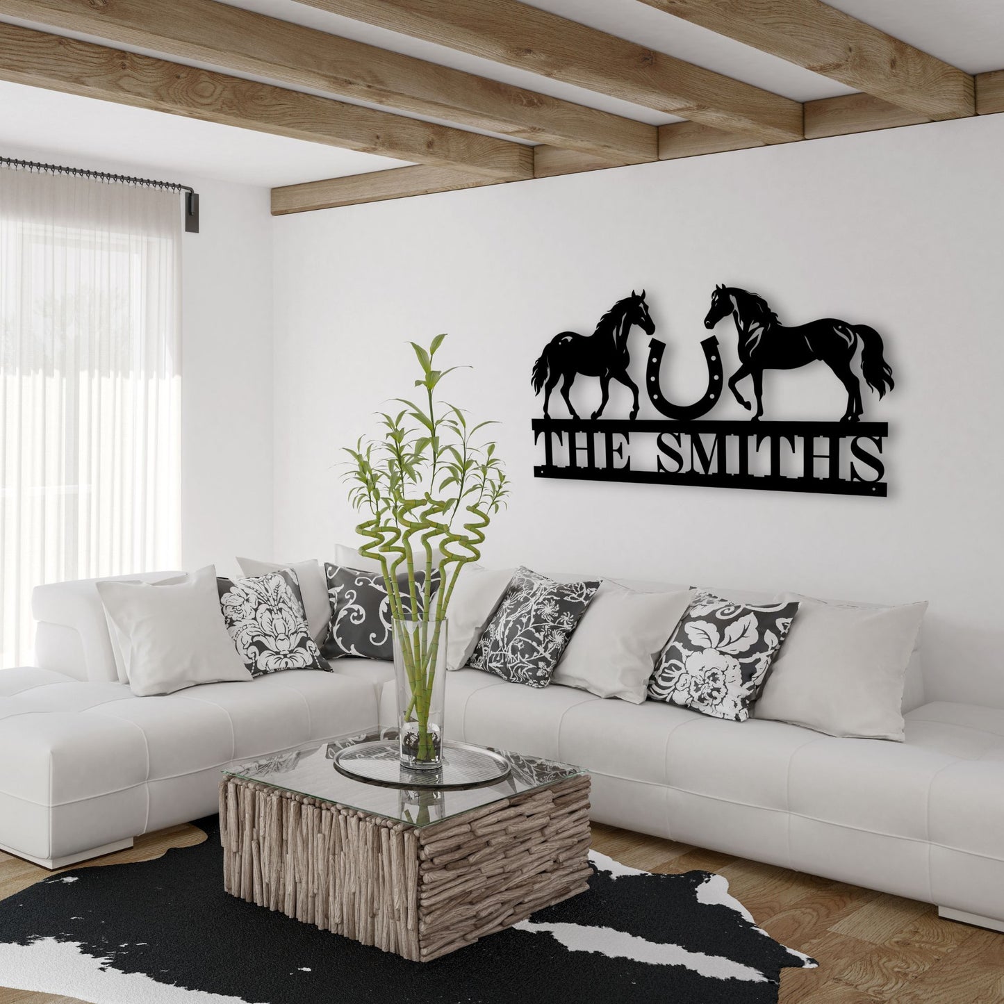 Personalized Horse Ranch Metal Sign