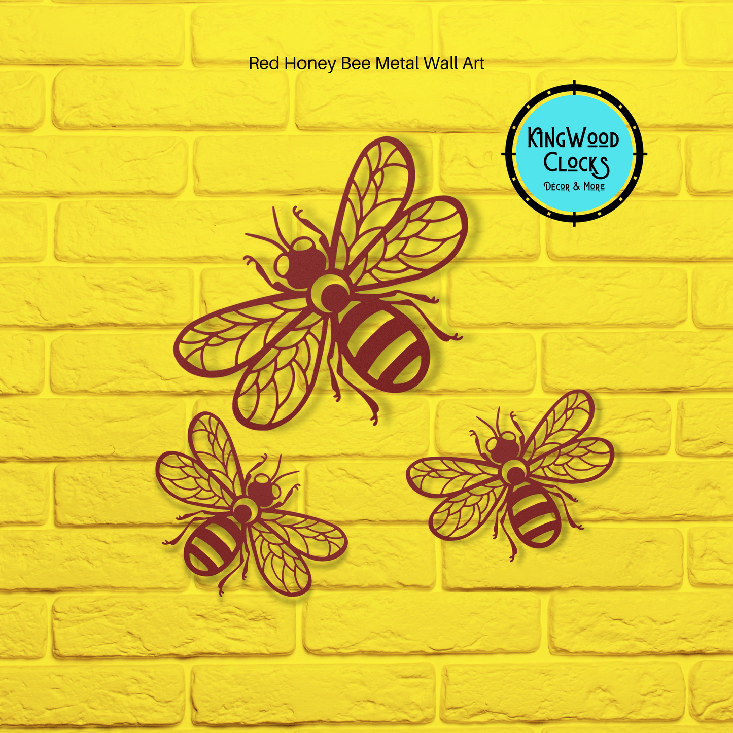 Honey Bee Metal Wall Art, Outdoor Garden Beehive Decor, Outside Fence Hanging Artwork, Honey Bee lover, Bug Art, Kids Bedroom Decor Ideas