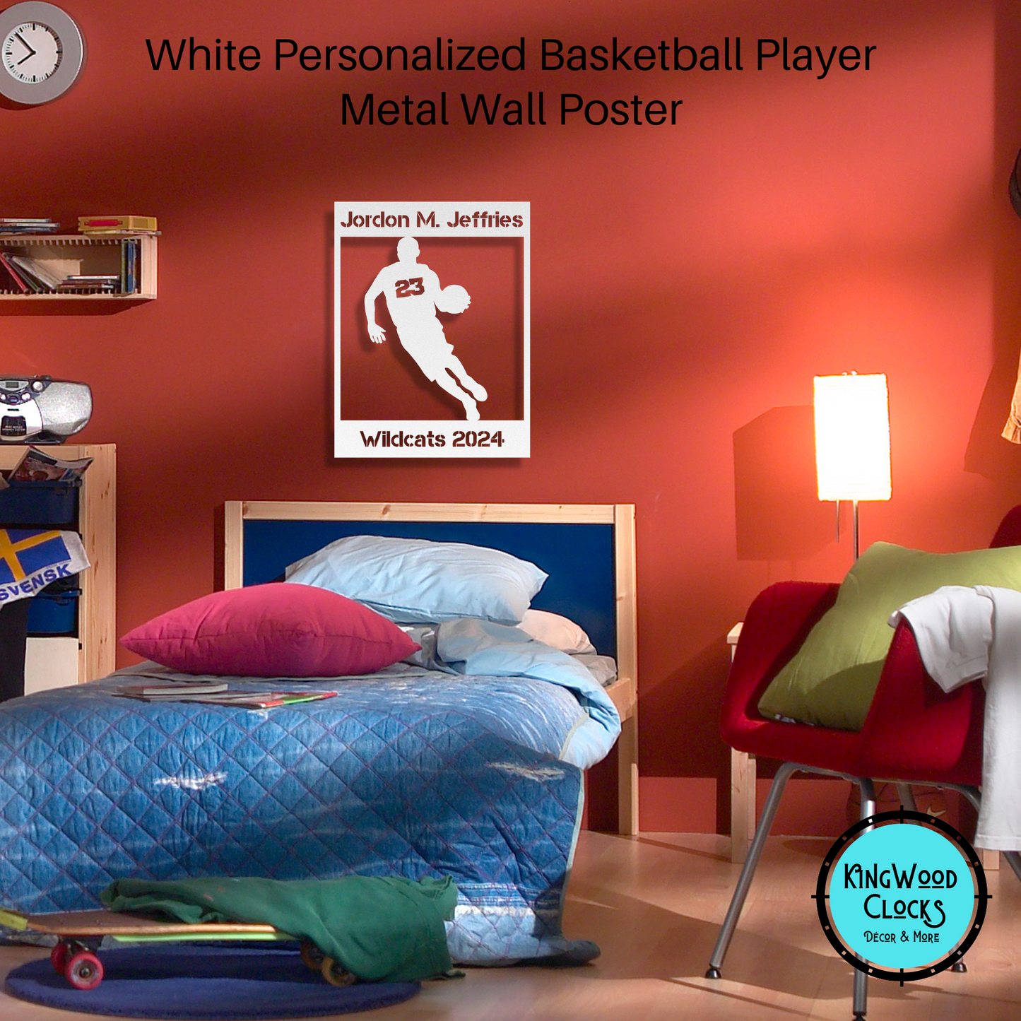 Personalized Basketball Metal Wall Art Poster, Drivetime