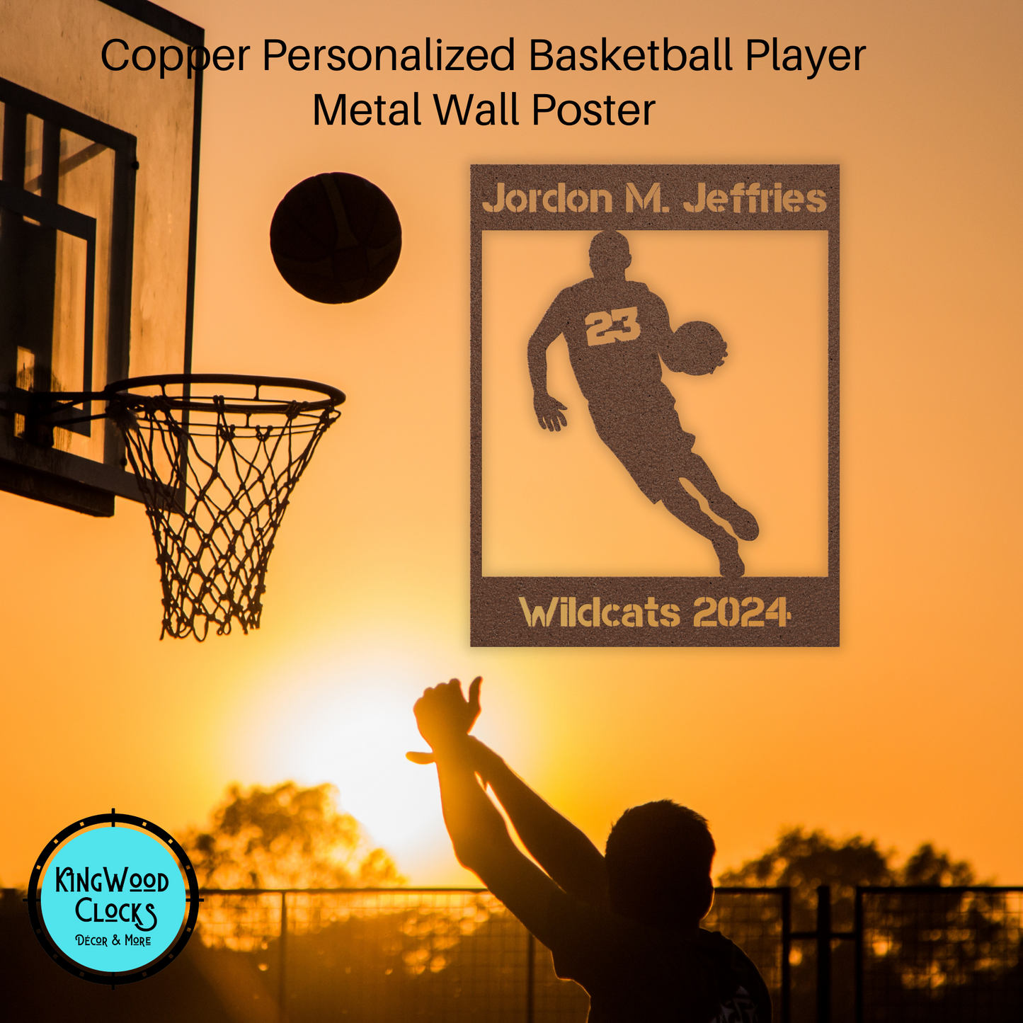 Personalized Basketball Metal Wall Art Poster, Drivetime