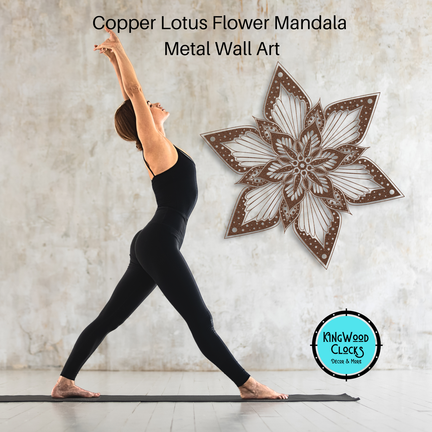 Starburst Flower Mandala Metal Wall Art