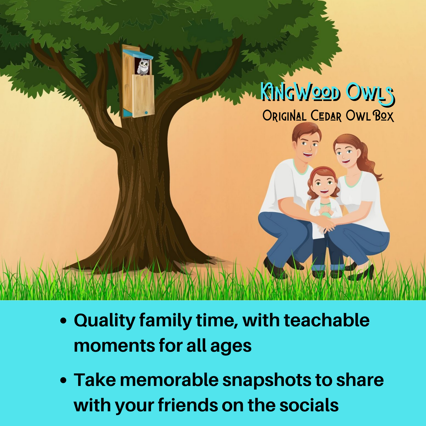 KingWood Owls Quality Family Time with teachable moments and memorable nature photography to share with your friends on social media