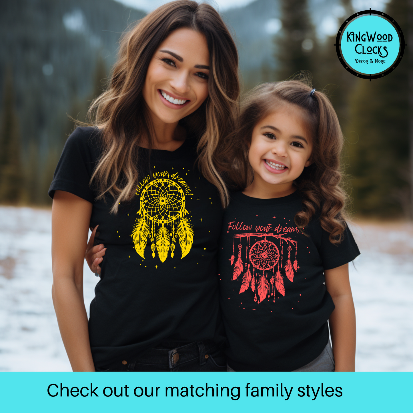 Starry Dreamcatcher T-Shirt, Unisex Youth, Native American Style, Follow Your Dreams, Boho Apparel, Girls Outfits, Matching Mom and Daughter