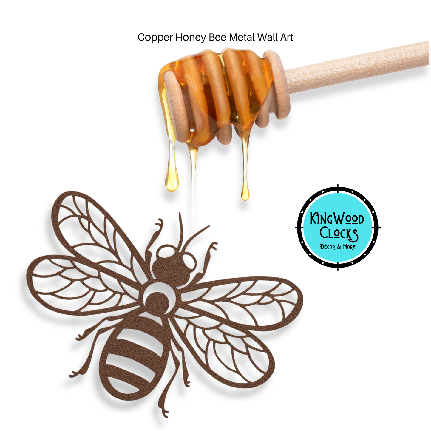Honey Bee Metal Wall Art, Outdoor Garden Beehive Decor, Outside Fence Hanging Artwork, Honey Bee lover, Bug Art, Kids Bedroom Decor Ideas