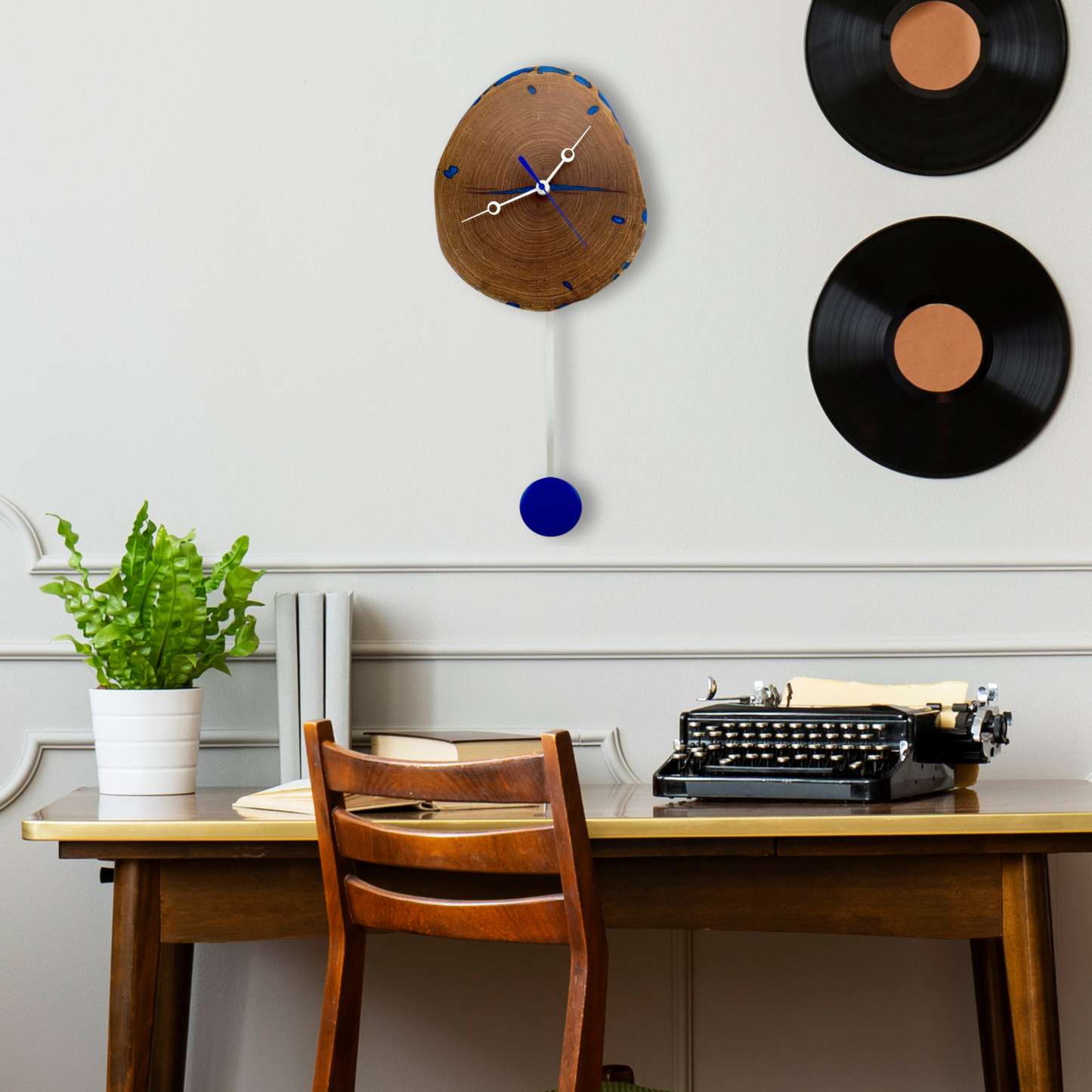 SOLD - Mesquite Wood Pendulum Wall Clock