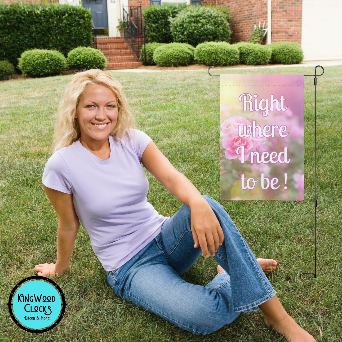 Where I Need To Be Garden Flag, 6 Styles