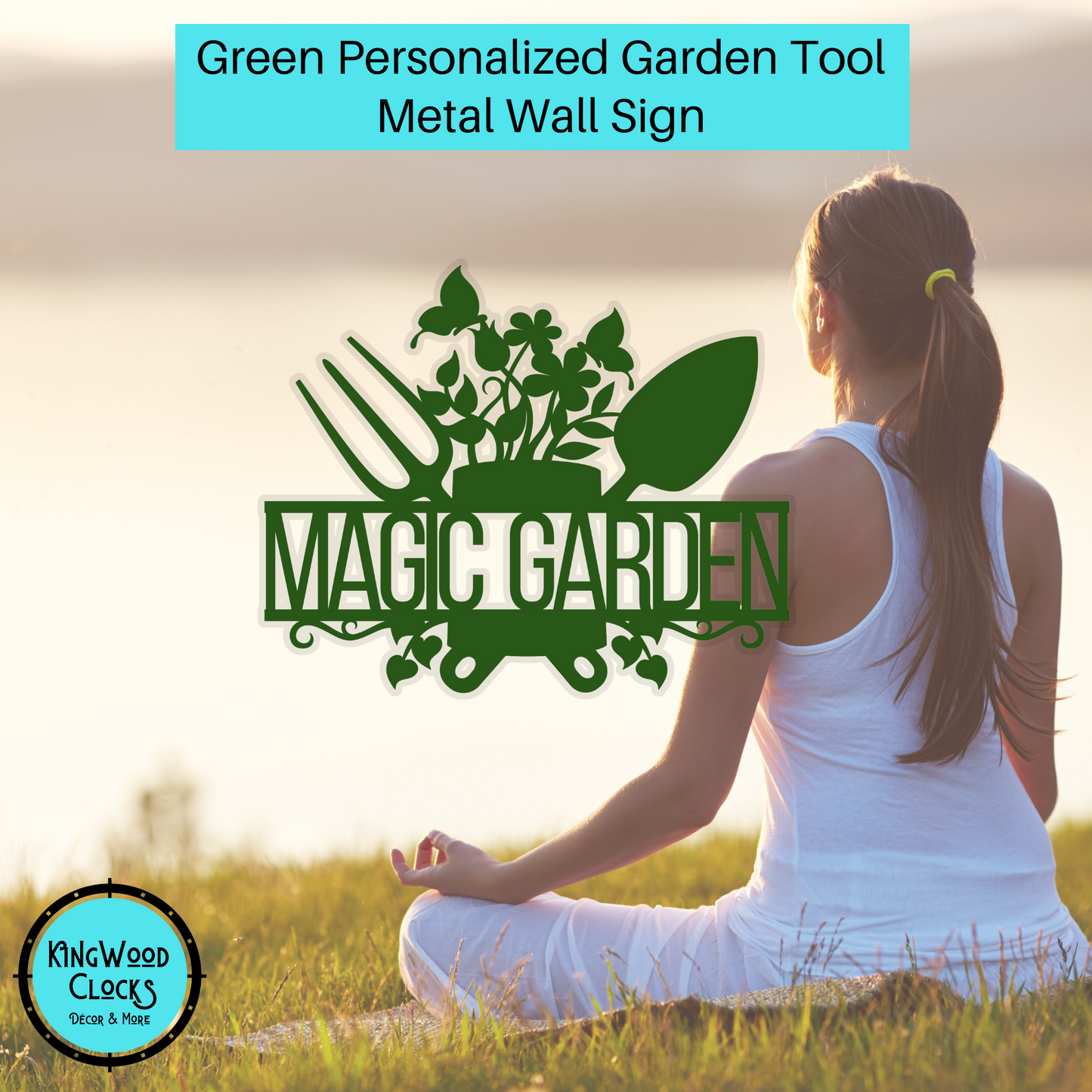 Personalized Garden Tool Metal Wall Art