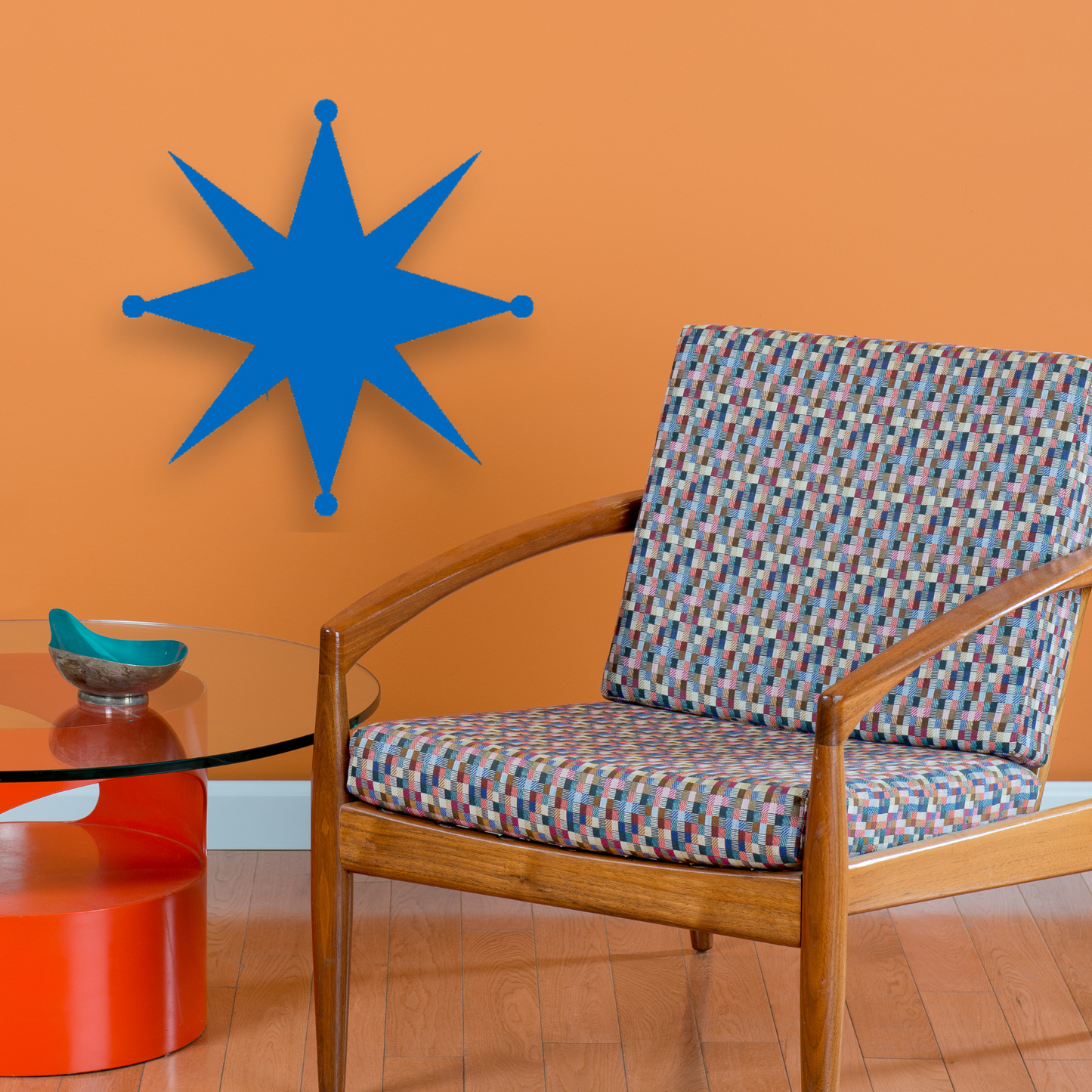 Mid Century Modern Starburst Decor Metal Wall Art