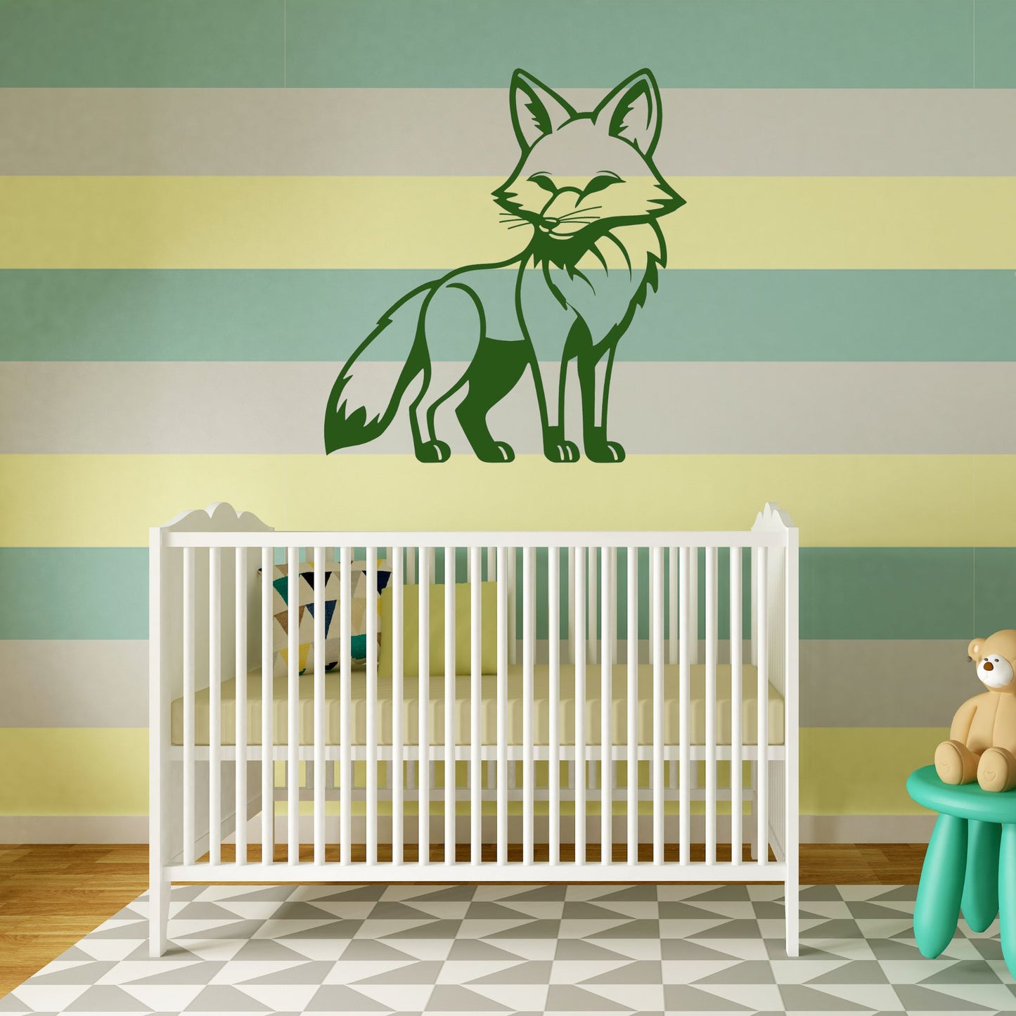 Sly Fox Metal Wall Art, Kids Bedroom Decor, Animal Theme Playroom, Over The Bed Sign, Sons Birthday Gift, Grandson Gift