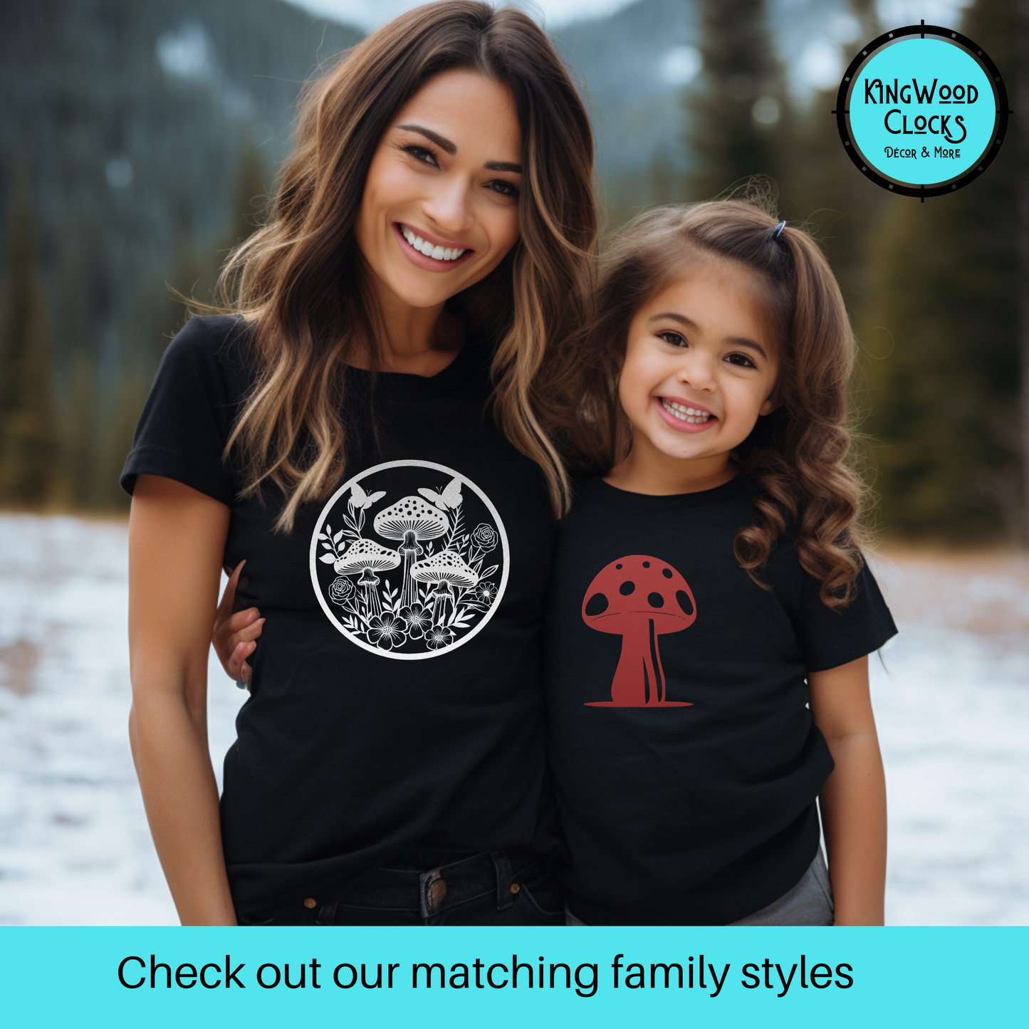Mushroom Garden T-Shirt matching family styles