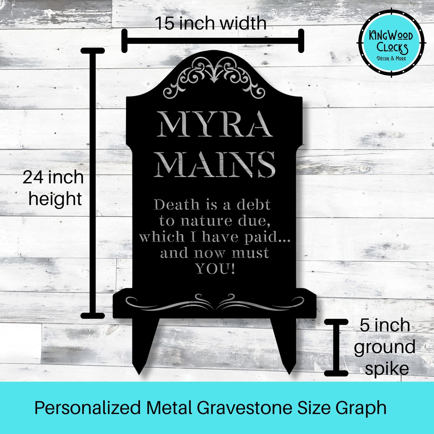 Personalized Gravestone w/ lawn spikes, Funny 40th Birthday Decorations, Custom Cemetery Graveyard Tombstone Gift for Him, Gothic Halloween Decor