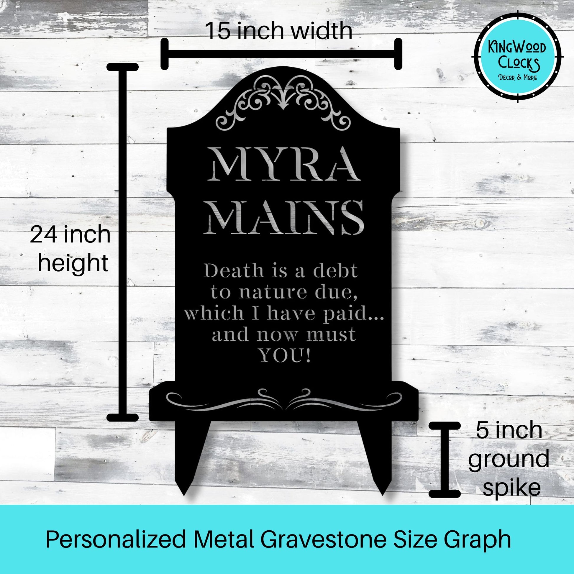 Personalized Gravestone w/ lawn spikes, Funny 40th Birthday Decorations, Custom Cemetery Graveyard Tombstone Gift for Him, Gothic Halloween Decor