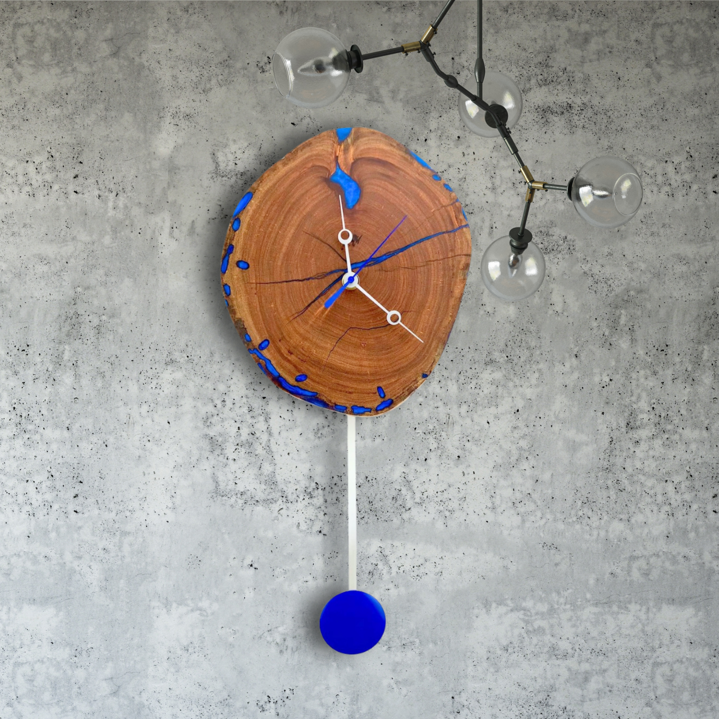 SOLD - Mesquite Wood Pendulum Wall Clock