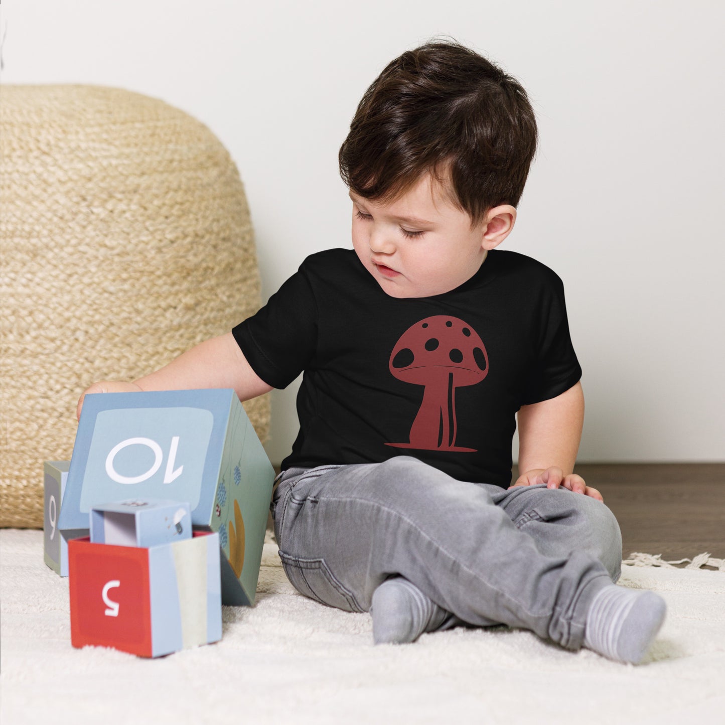 My Mushroom T-Shirt, Unisex Toddler Size, Baby Streetwear, Matching Mom and Child Styles, Girl and Boy Fungi Outfits, Back to School Clothes