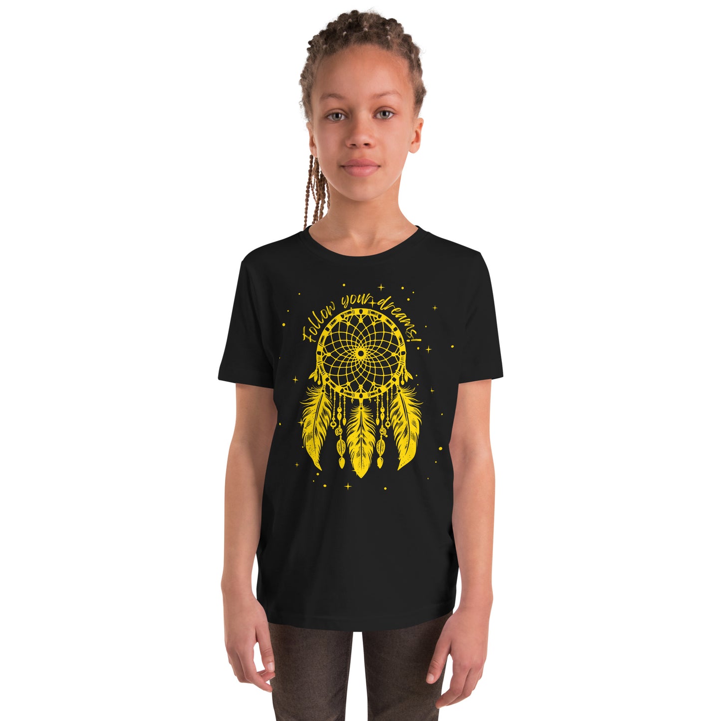 Starry Dreamcatcher T-Shirt, Unisex Youth, Native American Style, Follow Your Dreams, Boho Apparel, Girls Outfits, Matching Mom and Daughter