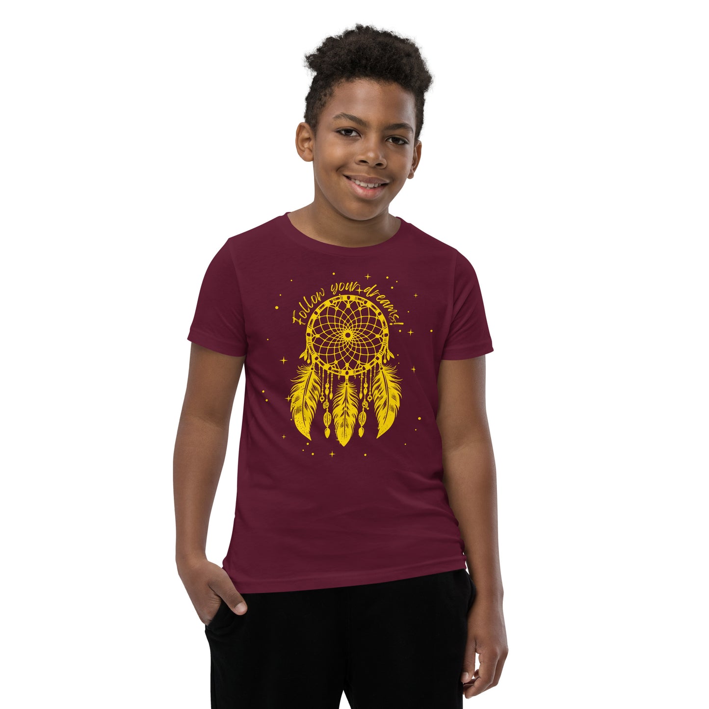 Starry Dreamcatcher T-Shirt, Unisex Youth, Native American Style, Follow Your Dreams, Boho Apparel, Girls Outfits, Matching Mom and Daughter