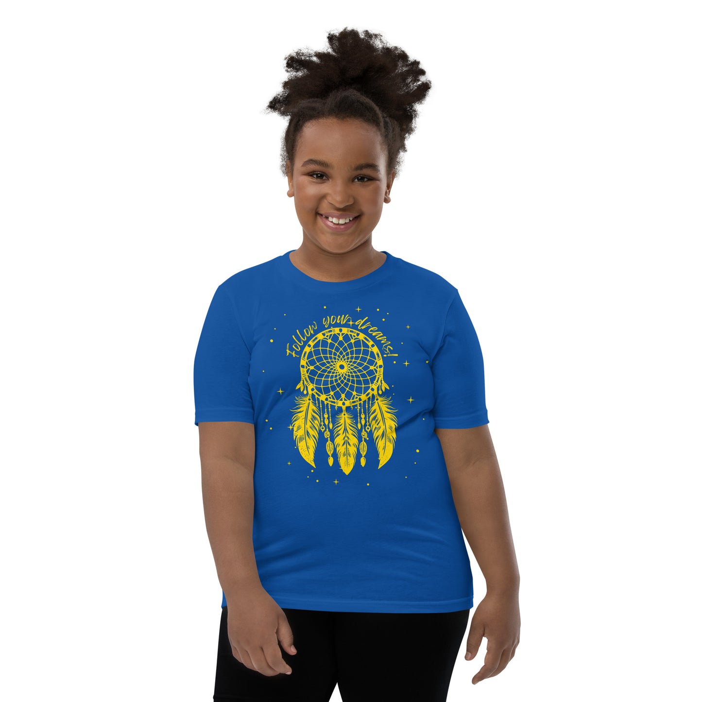 Starry Dreamcatcher T-Shirt, Unisex Youth, Native American Style, Follow Your Dreams, Boho Apparel, Girls Outfits, Matching Mom and Daughter