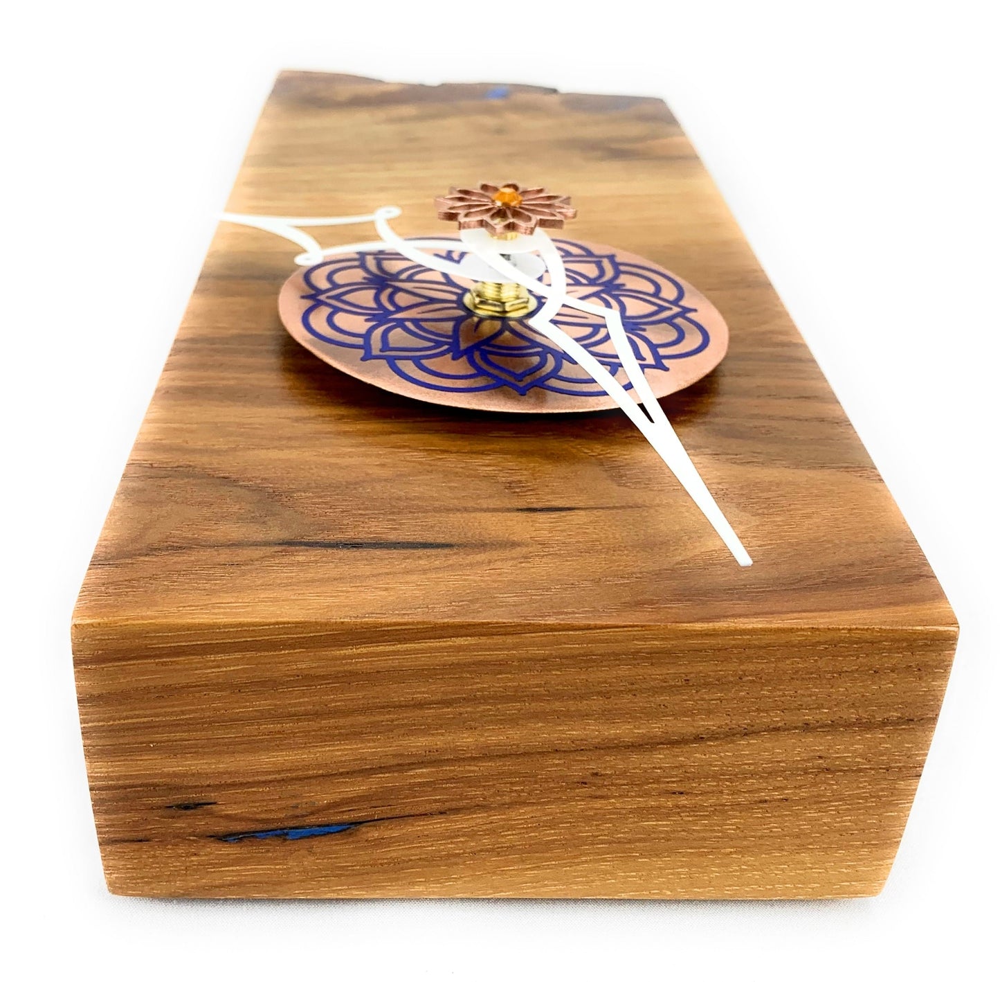 KingWood Live Edge Pecan Wall Clock