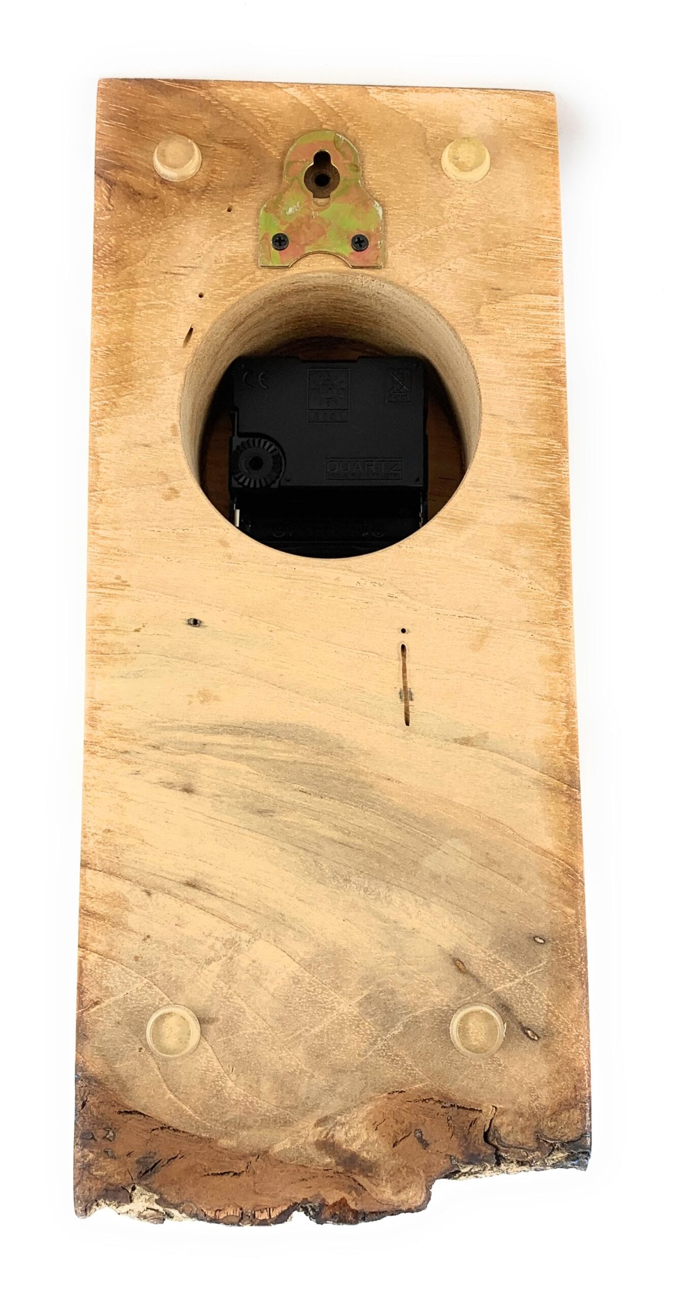 KingWood Live Edge Pecan Wall Clock