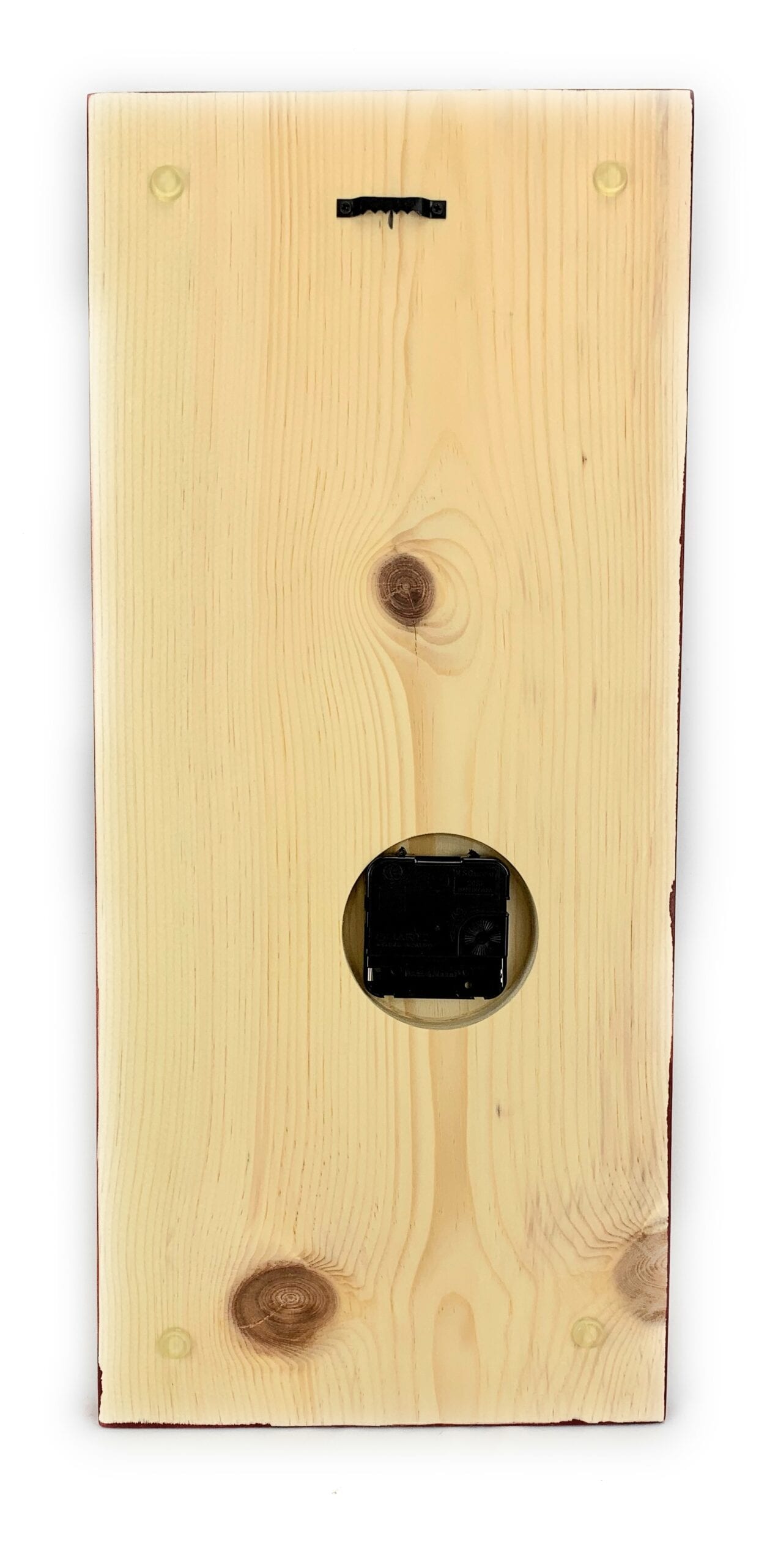 KingWood "Guitar Star" Wood Plank Wall Clock Red