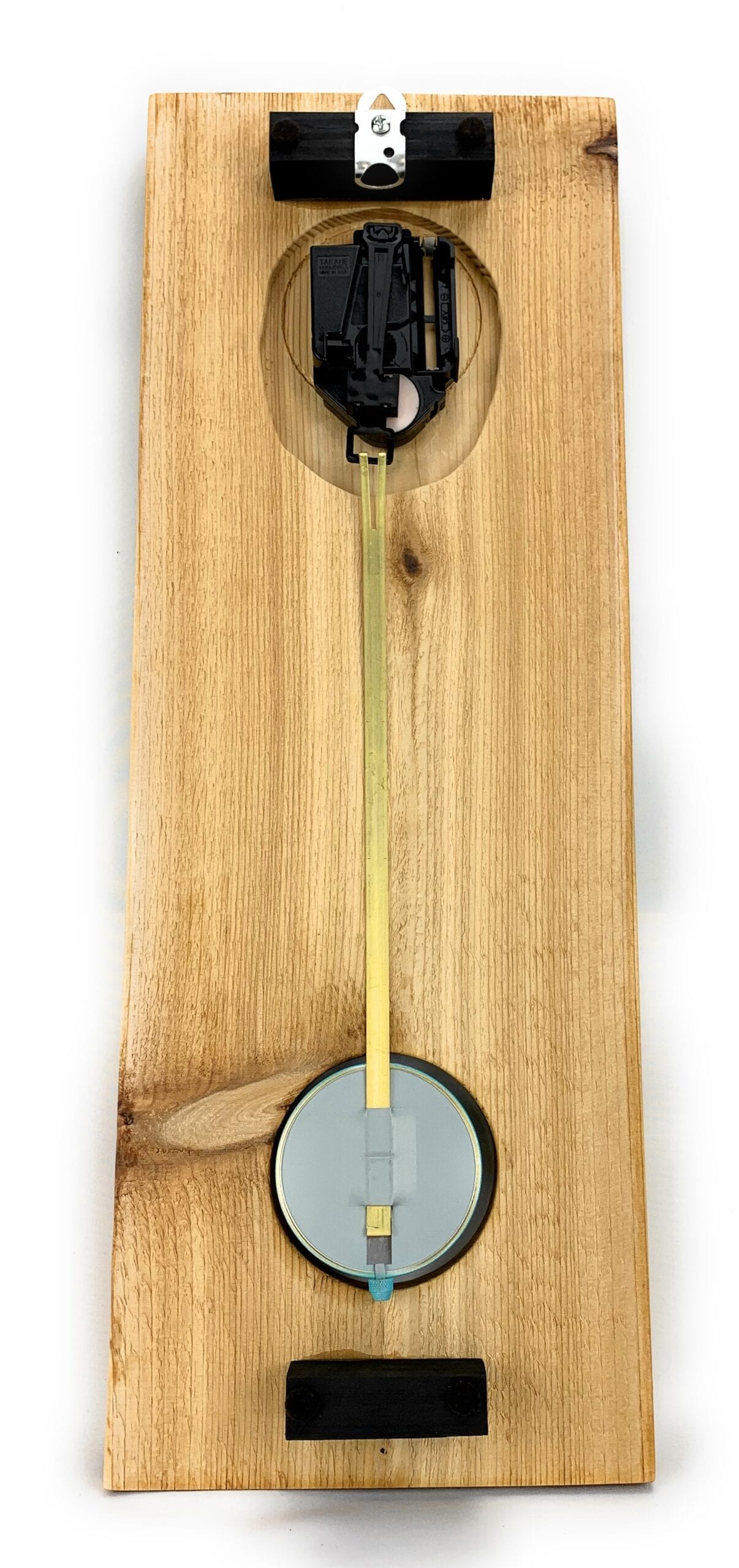KingWood Cedar Pendulum Wall Clock In Blue