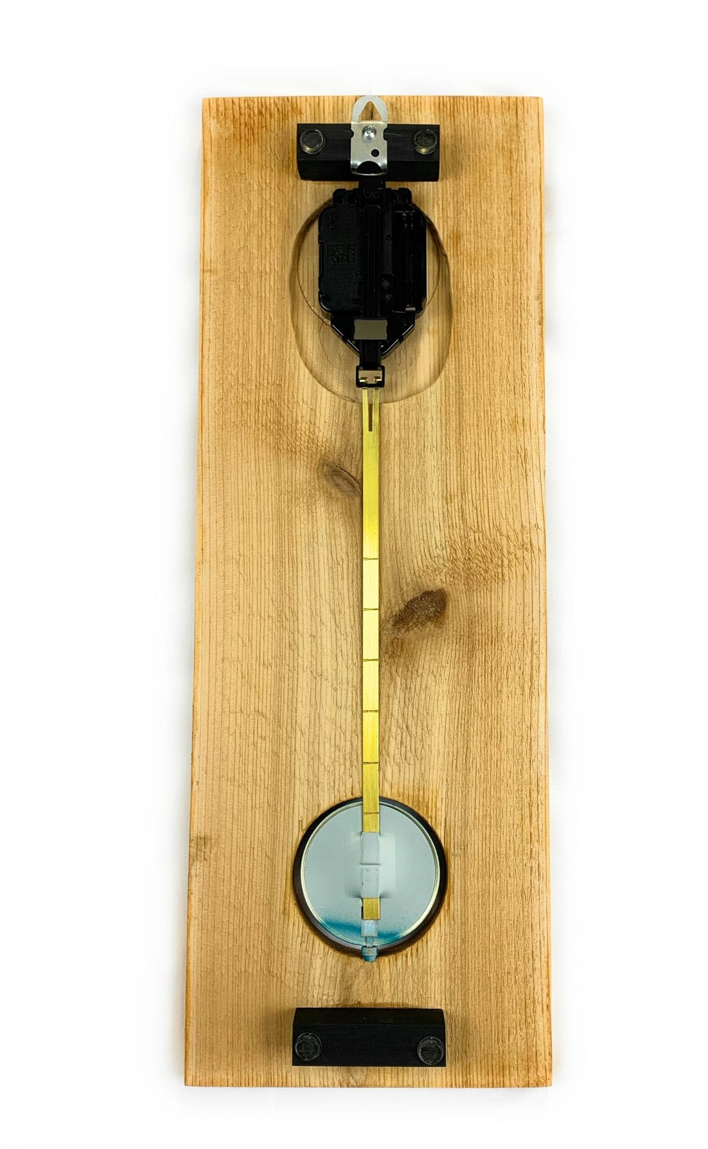 KingWood Cedar Pendulum Wall Clock In Deep Blue
