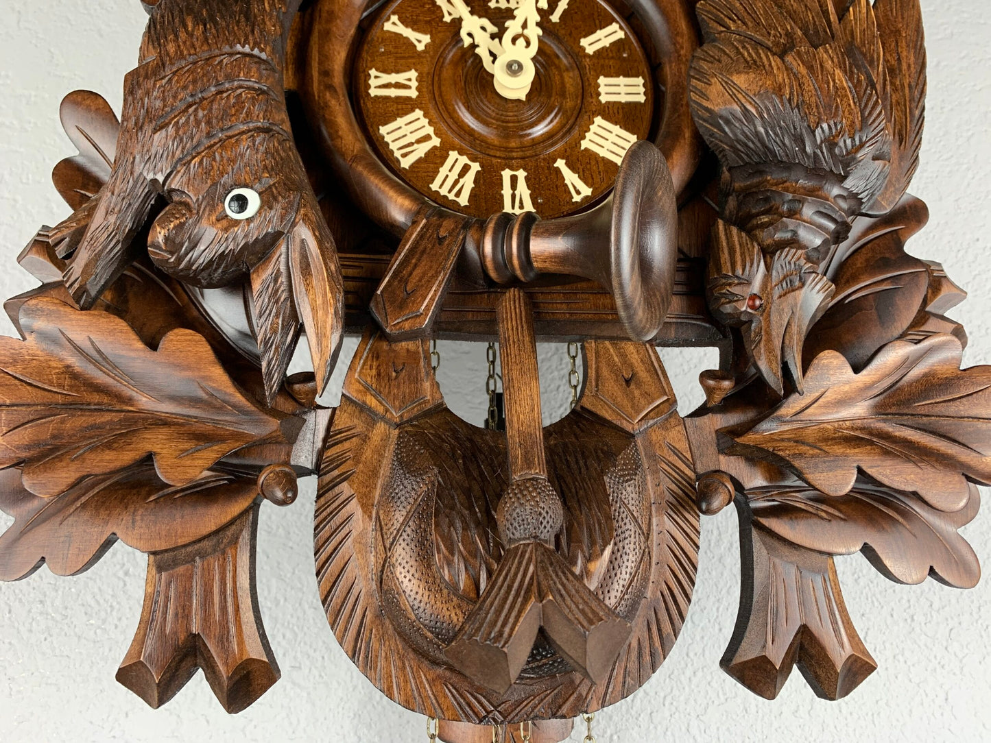 Dold 8 Day Hunter Cuckoo Clock, German Black Forest Clock