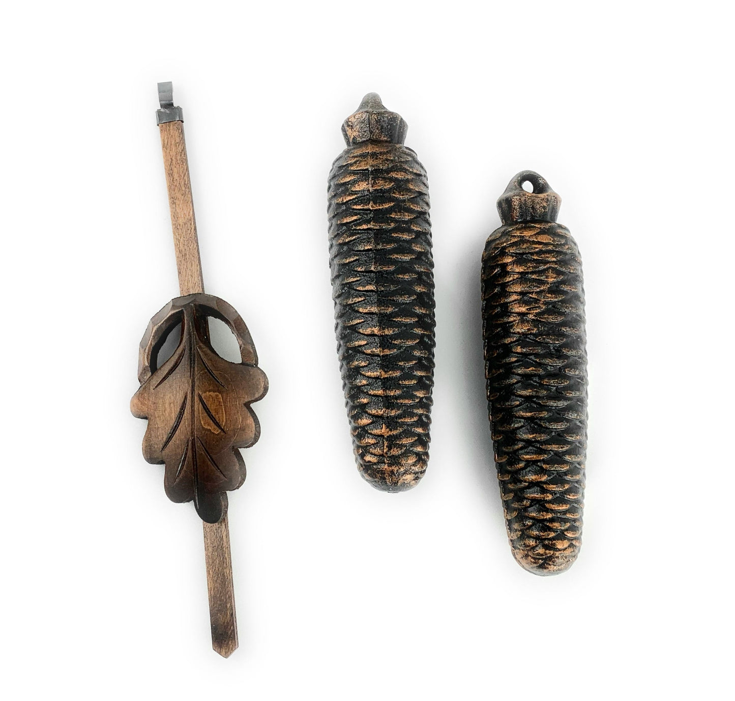 Dold 8 Day Hunter Cuckoo Clock, German Black Forest Clock pendulum and acorn weights