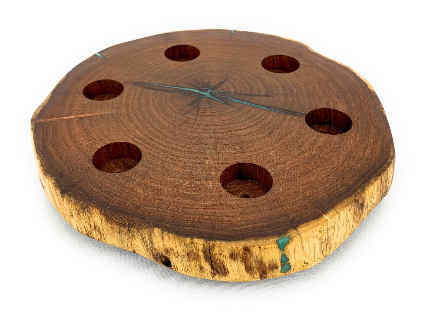 KingWood Essential Oil Holder, "Six Shooter" Lazy Susan