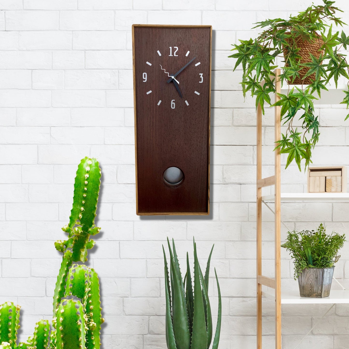 SOLD - KingWood Pendulum Clock In Cedar & Zebra Wood