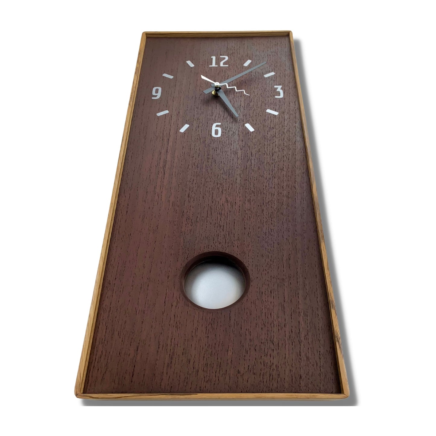 SOLD - KingWood Pendulum Clock In Cedar & Zebra Wood