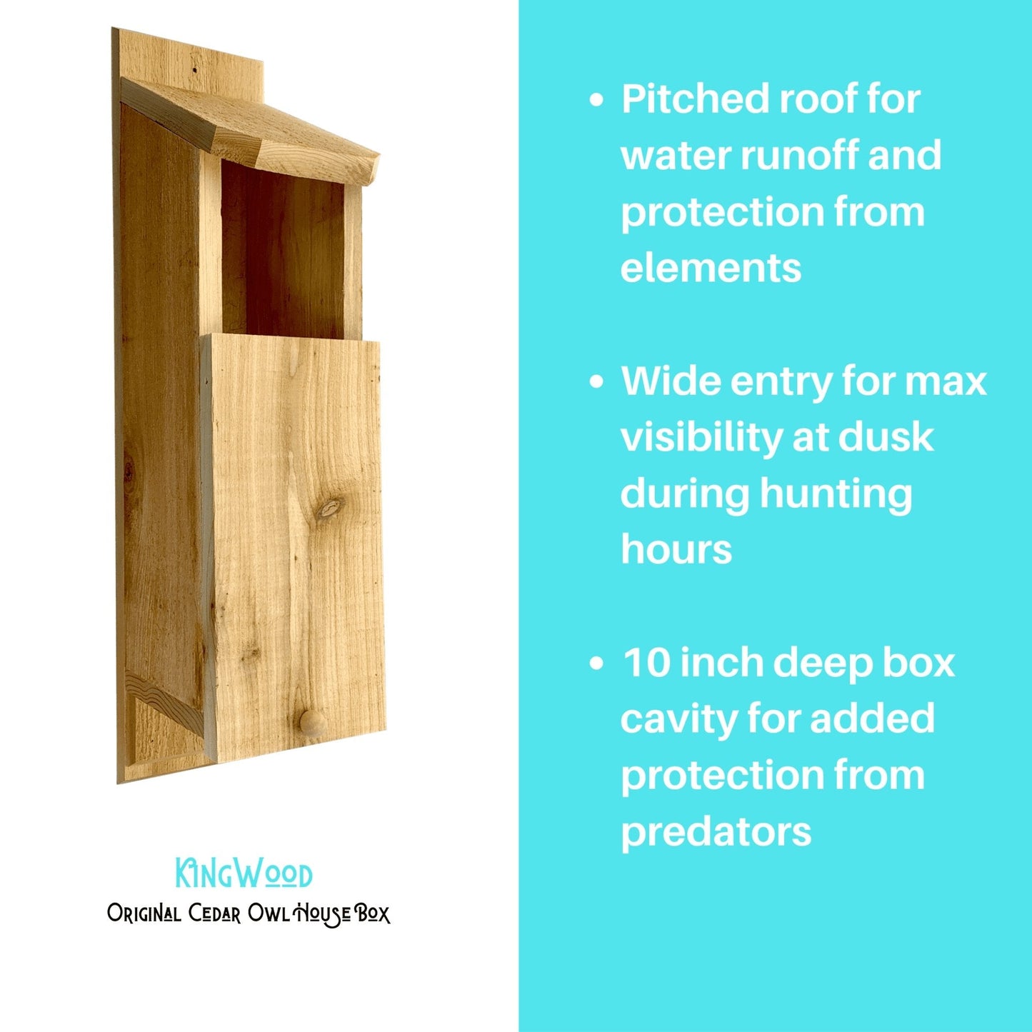 KingWood Original Cedar Owl Slide