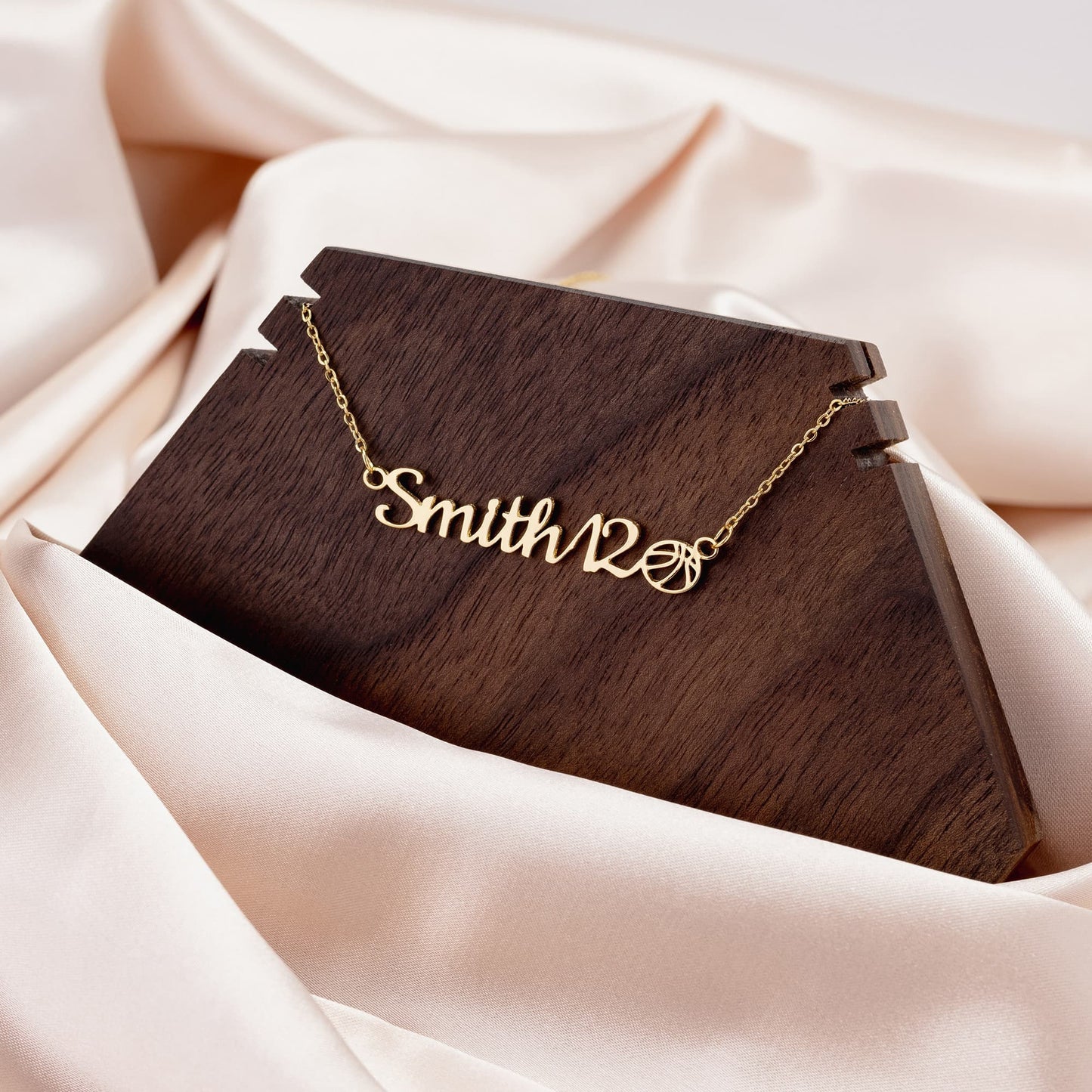 Personalized Sports Mom Name Necklace Gift for Mother's Day