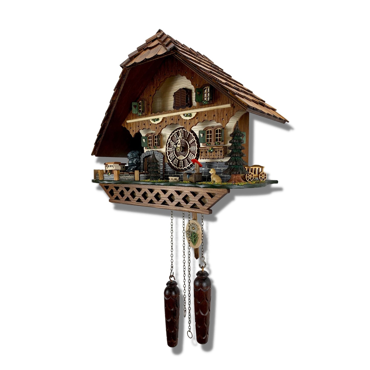 Quartz Train Cuckoo Clock,
Black Forest w/ Music from the right