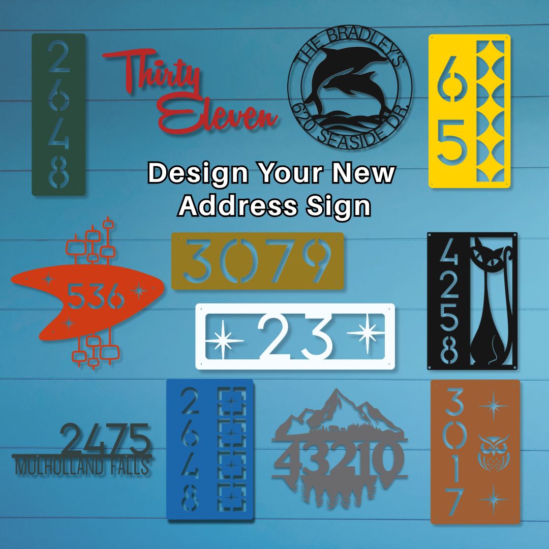 KingWood Clocks Address Signs Collection