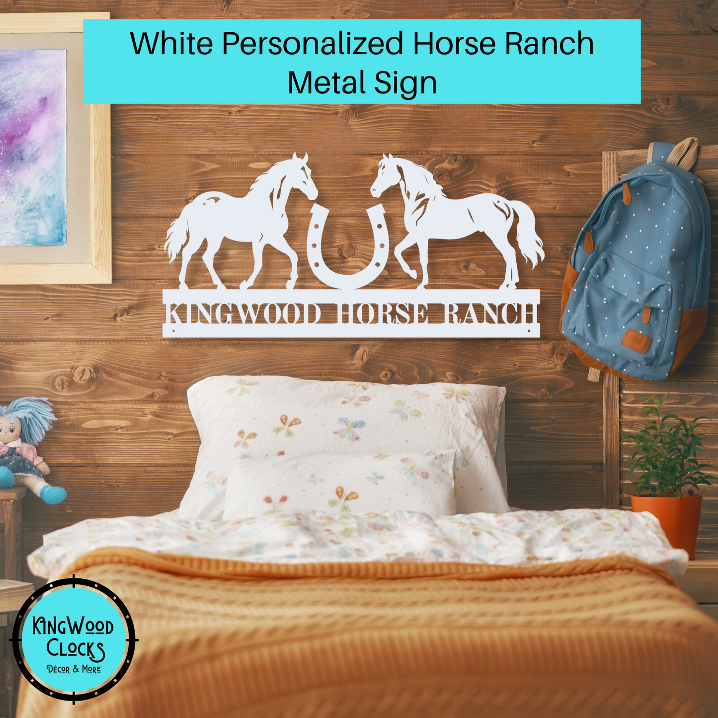 Personalized Horse Ranch Metal Sign