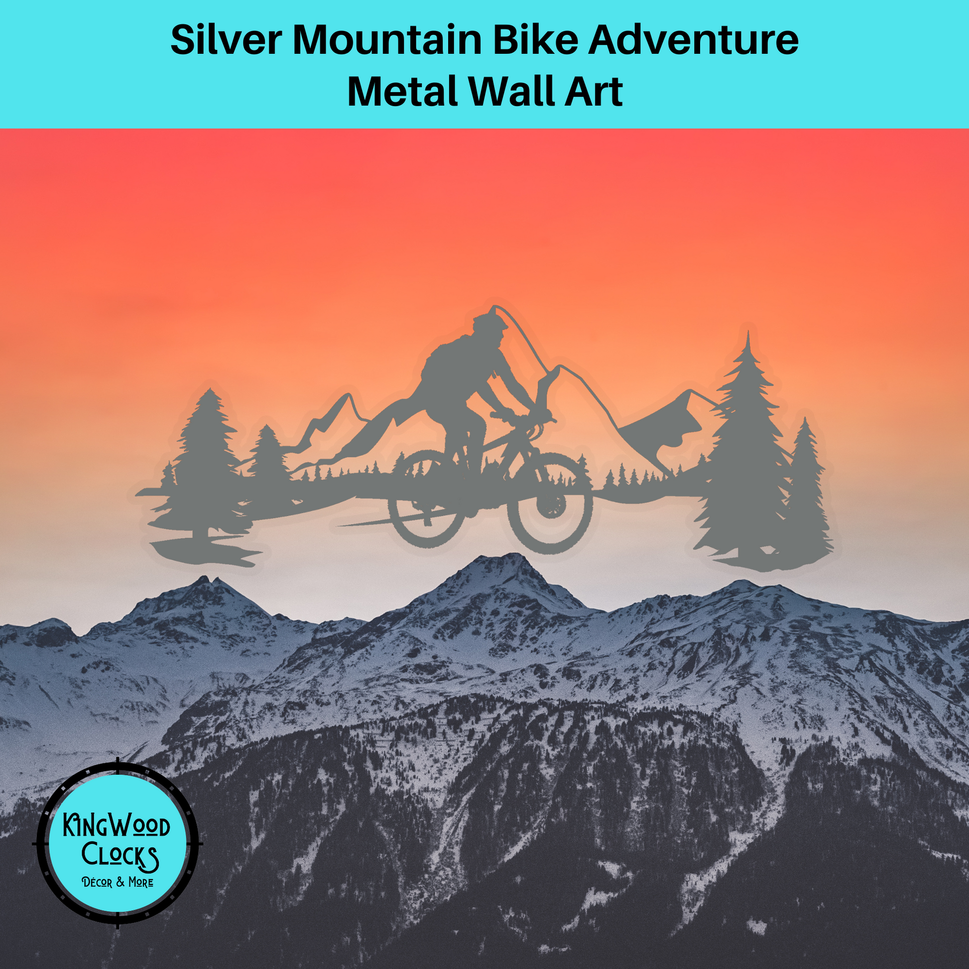 Mountain Bike Adventure Metal Wall Art