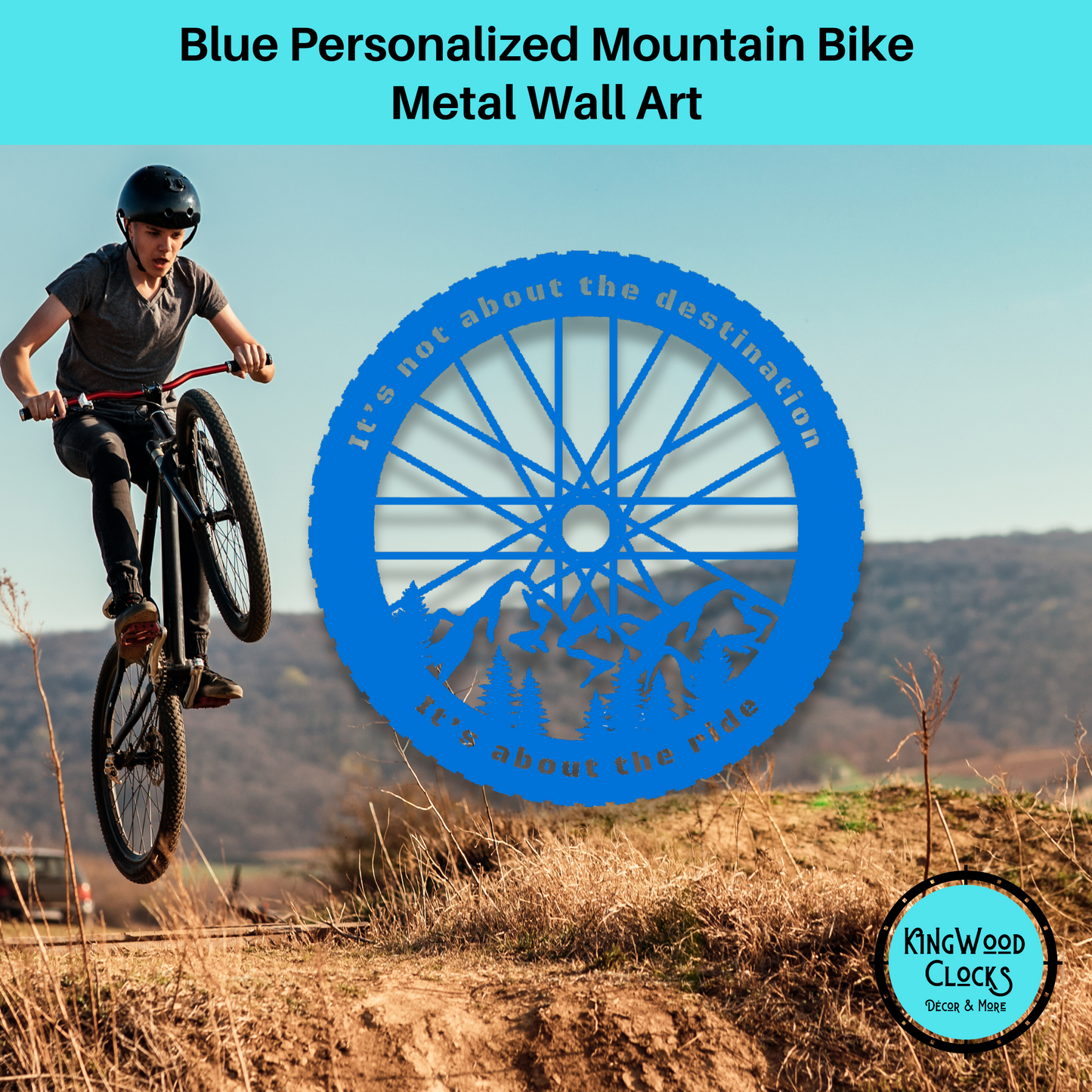 Personalized Mountain Bike Metal Wall Art