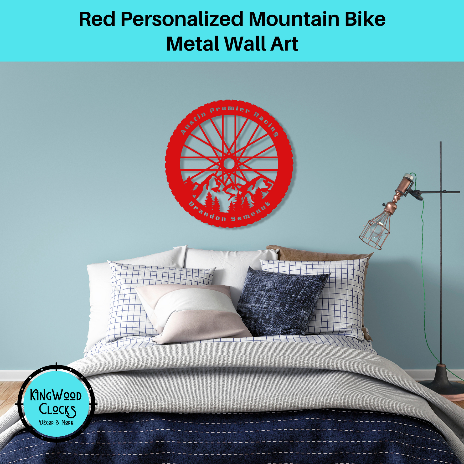 Personalized Mountain Bike Metal Wall Art