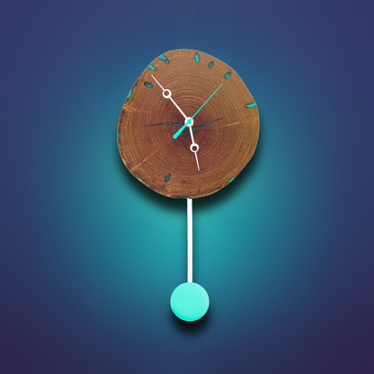 Mesquite Wood Pendulum Wall Clock (Only 1 Left!)