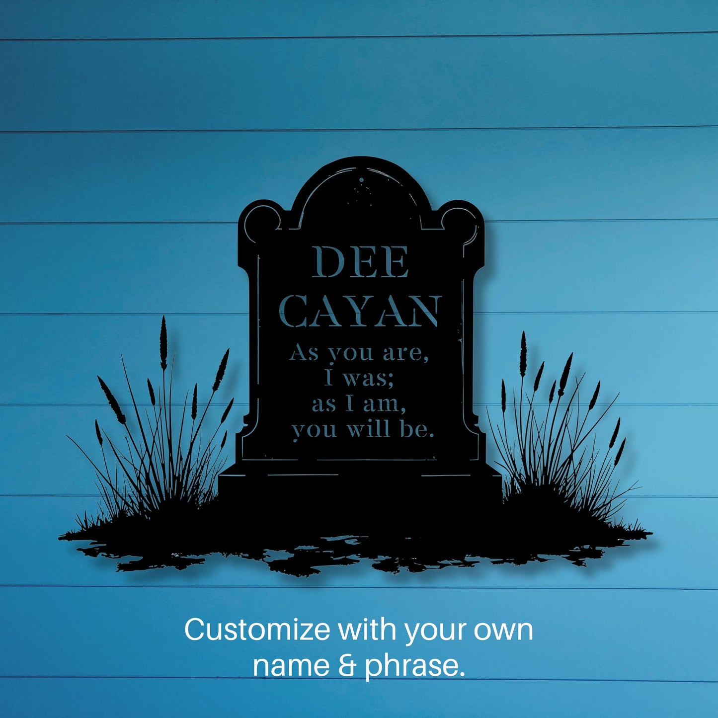 Personalized Gravestone Metal Art