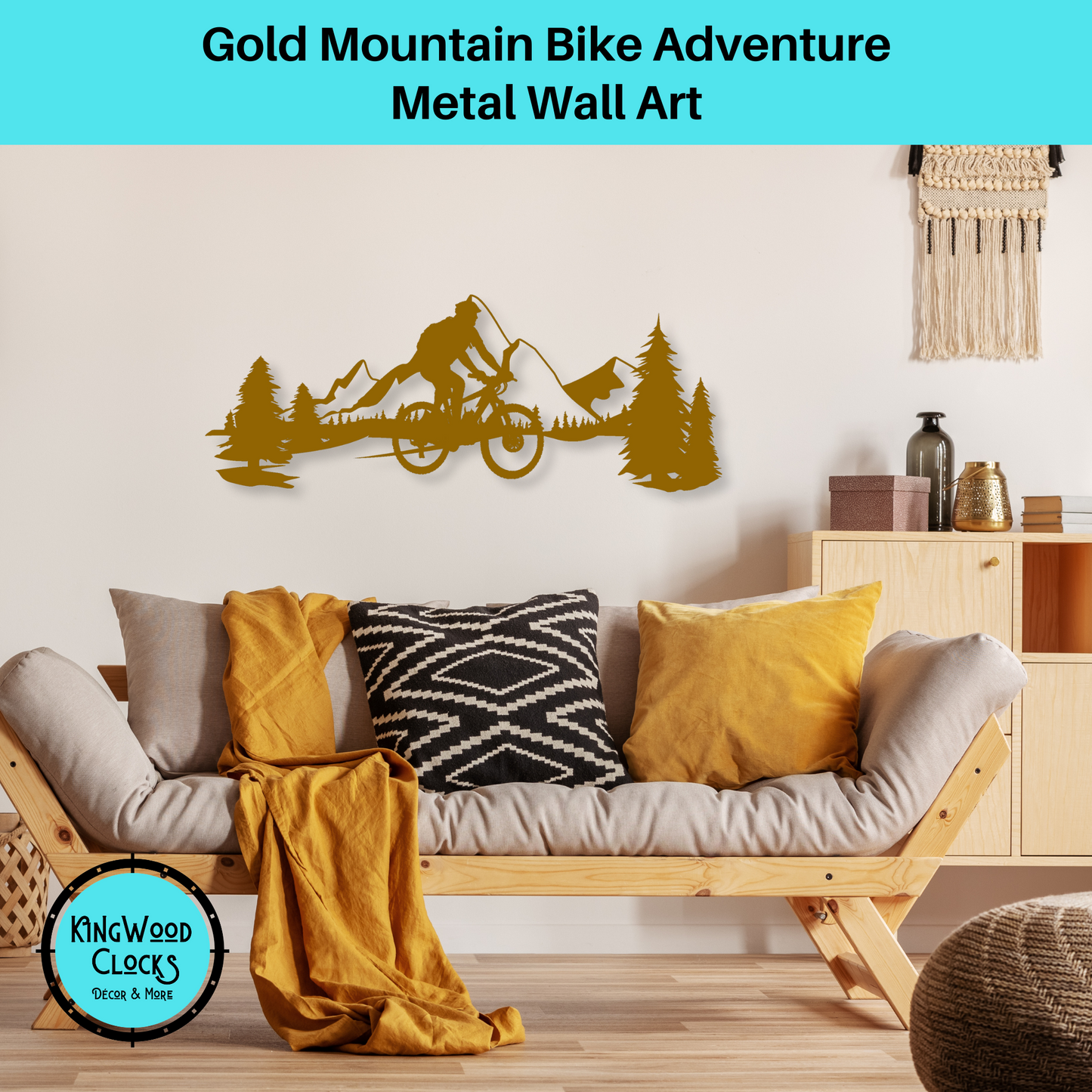 Mountain Bike Adventure Metal Wall Art