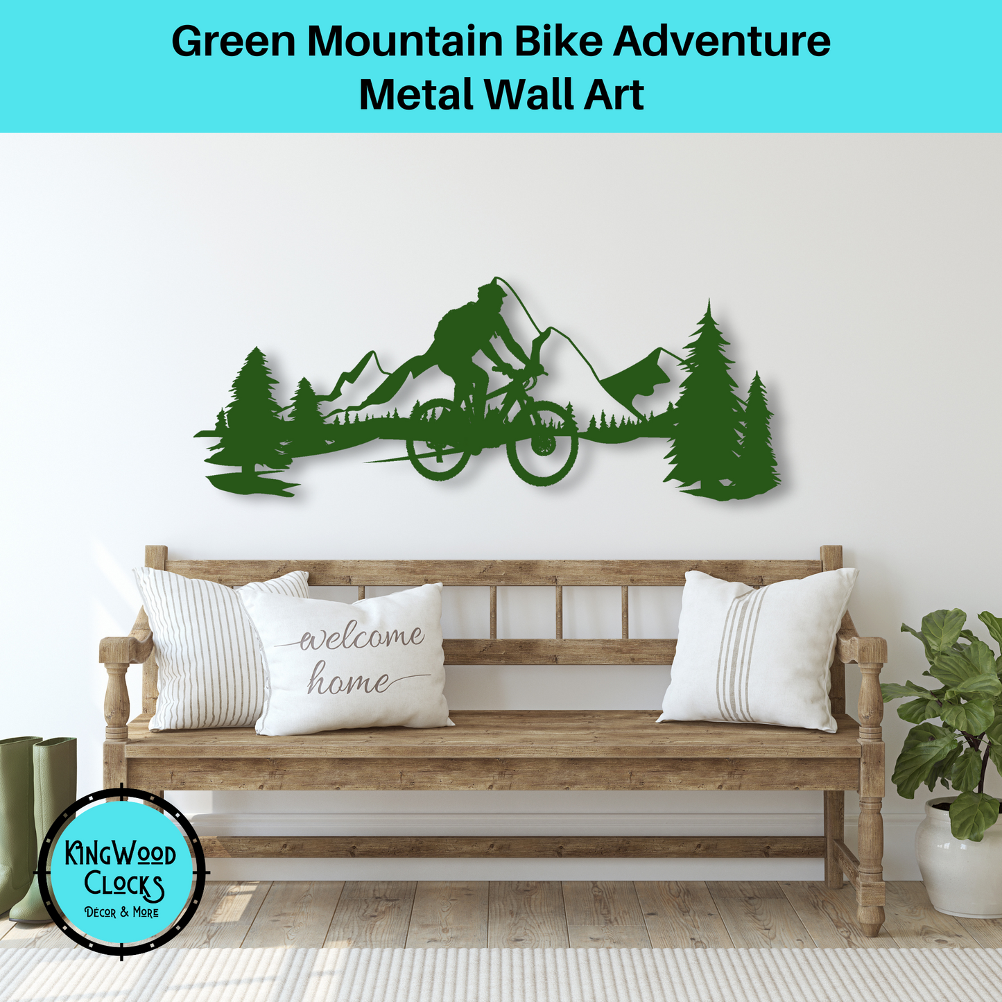 Mountain Bike Adventure Metal Wall Art